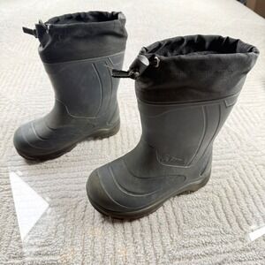 Kamik Winter Boots Kids Size 10 Black Waterproof Insulated Snow Boots Gorpcore